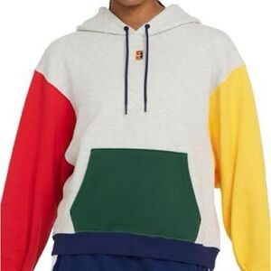Nike Court Women’s Fleece Tennis Hoodie multicolor Heather grey